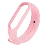 Voor Geschikt voor Xiaomi Mi Band 6 (CA8856) Siliconen vervangende band horlogeband in effen kleur (roze)
