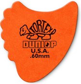 Dunlop Tortex Fin Pick 6-Pack 0.60 mm standaard plectrum
