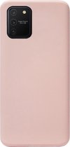 - ADEL Premium Siliconen Back Cover Softcase Hoesje Geschikt voor Samsung Galaxy S10 Lite - Lichtroze