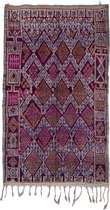 Vloerkleed - Marokkaans Vloerkleed - 300 x 180 cm - Handgemaakt, Kleurrijk & Uniek - Gemaakt van 100% wol - Hoogpolig Beni MGuild Tapijt