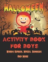 Halloween Activity Book For Boys