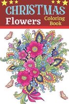 Christmas flowers coloring book