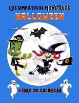 Los simpaticos monstruos Halloween Libro de colorear