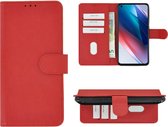 Oppo Find X3 Lite Hoesje - Bookcase Wallet Rood Cover