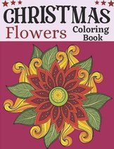 Christmas flowers coloring book