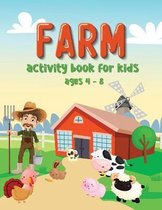 Farm Activity Book For Kids Ages 4-8