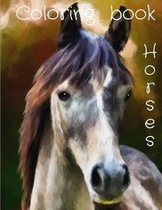 Horses coloring Book