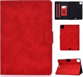 Voor iPad Air 2020 10.9 Koeienhuidtextuur Horizontale flip lederen tas met houder & kaartsleuven & slaap / ontwaken (rood)