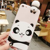 Voor iPhone 6 Plus & 6s Plus baard panda patroon 3D mooie papa panda valbestendige beschermende achterkant van de behuizing