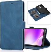 Voor Xiaomi Redmi K30 Retro Magnetische Sluiting Horizontale Flip Leren Case met Houder & Kaartsleuven & Fotolijst & Portemonnee (Blauw)