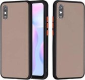 Voor Xiaomi Redmi 9A Skin Hand Feeling Series Shockproof Frosted PC + TPU beschermhoes (zwart)