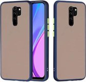 Voor Xiaomi Redmi 9 Skin Hand Feeling Series Shockproof Frosted PC + TPU beschermhoes (blauw)