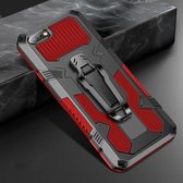 Voor Xiaomi Redmi 6A Armor Warrior schokbestendige pc + TPU beschermhoes (rood)