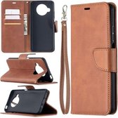 Voor Xiaomi Mi 10T Lite 5G Retro Lambskin Texture Pure Color Horizontale Flip PU Leather Case met Houder & Kaartsleuven & Portemonnee & Lanyard (Bruin)