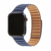 Loop lederen horlogeband voor Apple Watch Series 6 & SE & 5 & 4 40 mm / 3 & 2 & 1 38 mm (donkerblauw)