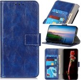 Voor Asus ROG Phone II ZS660KL Retro Crazy Horse Texture Horizontale Flip Leren Case met Houder & Kaartsleuven & Portemonnee & Fotolijst (Blauw)