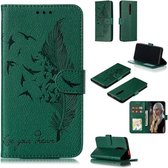 Veerpatroon Litchi Texture Horizontale Flip Leren Case met Portemonnee & Houder & Kaartsleuven Voor Xiaomi Redmi K20 (Groen)