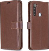 Voor Geschikt voor Xiaomi Redmi Note 8 Crazy Horse Texture Horizontale Flip Leren Case met Houder & Kaartsleuven & Portemonnee & Fotolijst (Bruin)