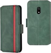 Voor Xiaomi Redmi 8A Retro Frosted Oil Side Horizontale Flip Case met houder & kaartsleuven (groen)