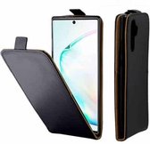 Zakelijke stijl verticale flip TPU lederen tas met kaartsleuf voor Galaxy Note10 + (zwart)