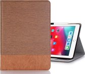 Cross Texture Horizontale Flip PU lederen hoes voor iPad Pro 11 inch (2018), met houder & kaartsleuven en portemonnee (bruin)