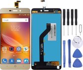 Lcd-scherm en digitizer volledige montage voor ZTE BLADE X3 A452 T620 (goud)