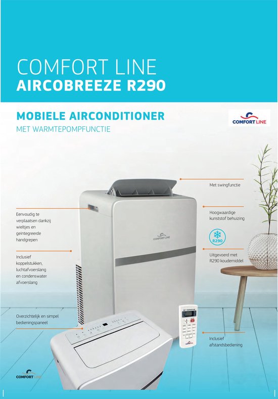 Comfort Line - Aircobreeze R290 - Mobiele airco | bol.com