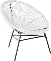 Beliani ACAPULCO - Tuinstoel - wit - PE rotan