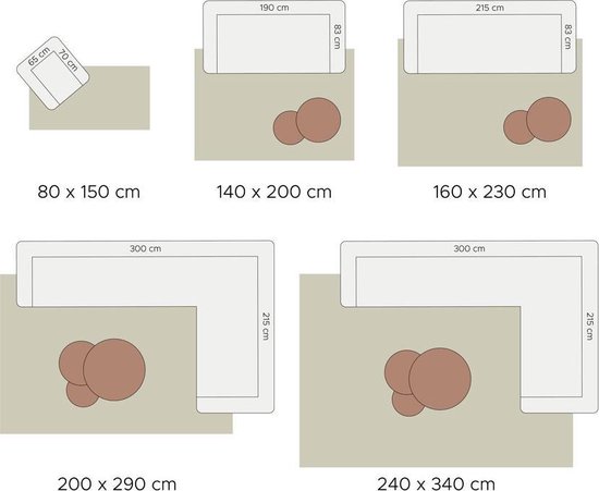 Vloerkleed Zumba Aqua 512 - 160 x 230 cm