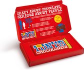 Tony's Chocolonely Chocolade Reep Geschenkdoos - Chocolade Cadeau Reep Melk - Geschenk Verpakking - 1 x 180 Gram