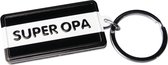 Black & White keyring "Super Opa" | Vaderdag | Cadeau Tip