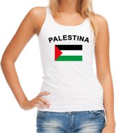Witte dames tanktop Palestina M