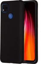 Xiaomi Redmi 9C hoesje zwart siliconen case hoes cover hoesjes