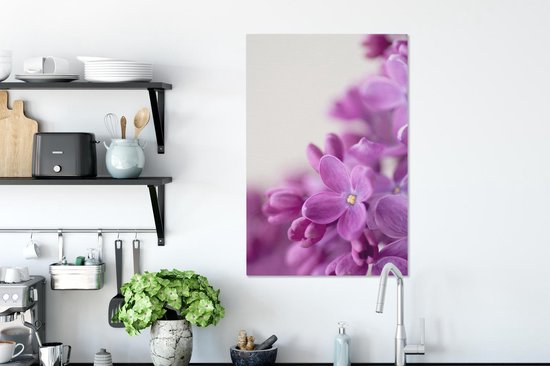 Feuilles de lilas en pleine floraison Toile 40x60 cm - Tirage photo sur toile (Décoration murale salon / chambre)