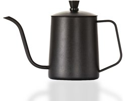 House of Husk Slow Coffee Ketel - Zwart - Pour Over Kettle - Gooseneck kettle - Heet Water Ketel - Coffeemaker - RVS - Cafetière - Pour Over - Koffie - 600 ml House of Husk Slow Coffee Ketel - Zwart - Pour Over Kettle - Gooseneck kettle - Heet Water Ketel - Coffeemaker - RVS - Cafetière - Pour Over - Koffie - 600 ml