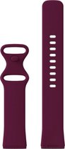 DrPhone FVS TPU Siliconen Polsband – Armband – Sportband  Geschikt voor Fitbit Versa 3 / Fitbit Sense – Maat L – Paars