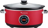 TurboTronic SC200 Digitale Slow cooker met timer - 6.5L - 300W - Rood