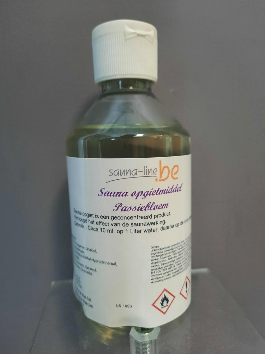 sauna opgietmiddel 250ml passiebloemen - sauna geuren- opgiet