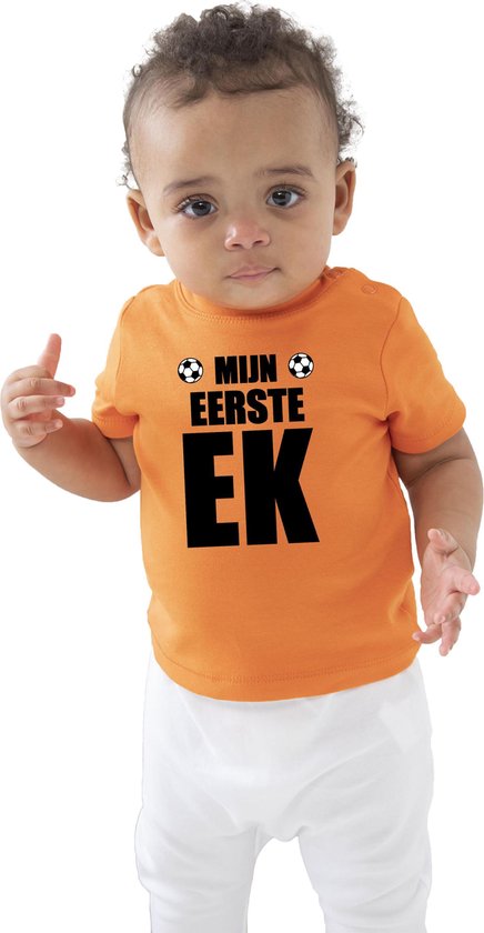 Thuisland Van streek plaats Oranje fan shirt voor babys - mijn eerste ek - Holland / Nederland  supporter - EK/ WK... | bol.com