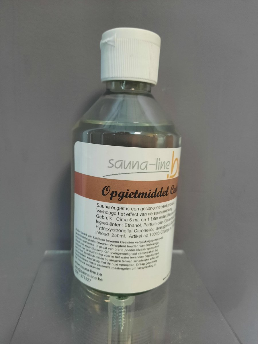 Goedkoopste sauna opgietmiddel cederhout 250 ml - sauna geuren