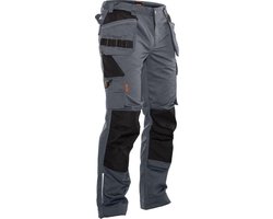 Jobman Practical 2322 Werkbroek Holsterpockets - Mannen - Donkergrijs/Zwart - 52