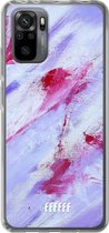 6F hoesje - geschikt voor Xiaomi Redmi Note 10 Pro -  Transparant TPU Case - Abstract Pinks #ffffff