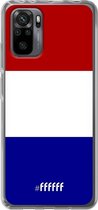 6F hoesje - geschikt voor Xiaomi Redmi Note 10 Pro -  Transparant TPU Case - Nederlandse vlag #ffffff