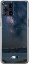 6F hoesje - geschikt voor OPPO Find X3 Pro -  Transparant TPU Case - Landscape Milky Way #ffffff