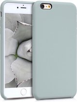 kwmobile telefoonhoesje geschikt voor Apple iPhone 6 Plus / 6S Plus - Hoesje met siliconen coating - Smartphone case in mat lichtgrijs