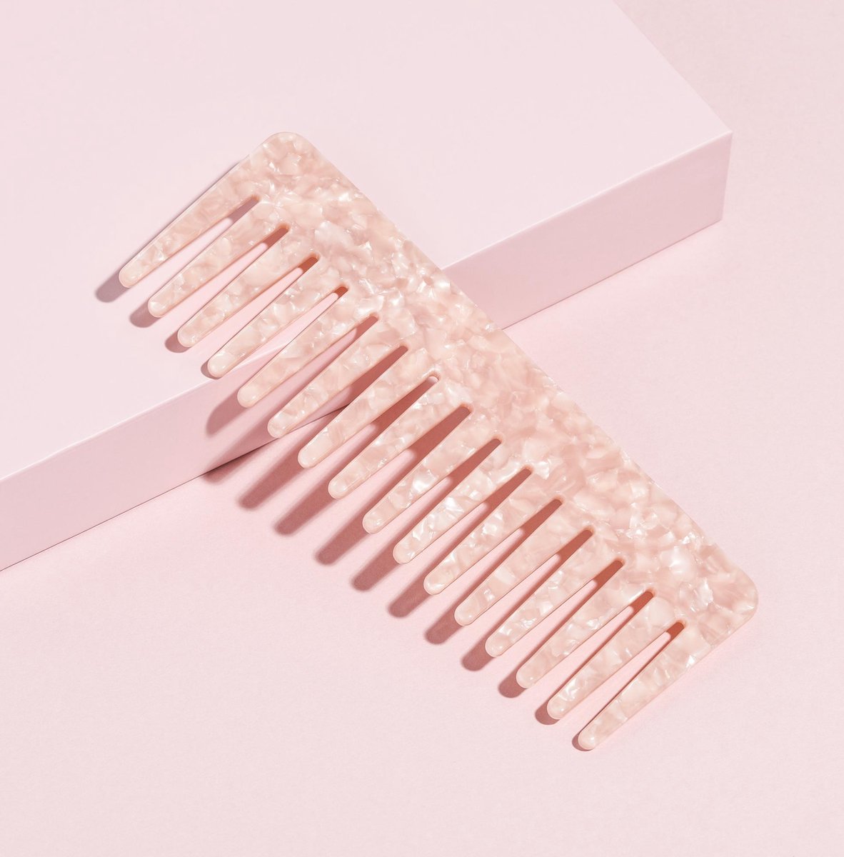 Joya Beauty® Haarkam met brede tanden | Kam | Haarkam Bruid | Wide Tooth Hair Comb | Kleur: Roze