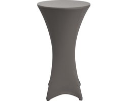 iEventStar Stella Stretch Hoge Tafelhoes voor Bistrotafel, Elegante Stretch Hoes met 4 Voettabs, Elastisch (Koningsblauw, Diameter 80-85 cm