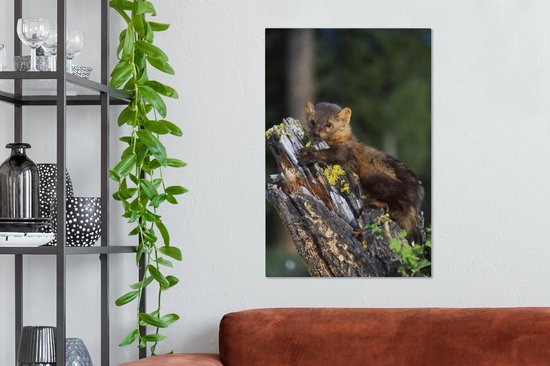 Peintures sur Toile Martre - Arbre - Forêt - 40x60 cm - Décoration murale