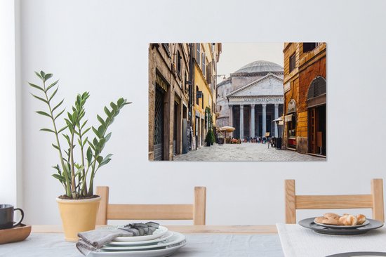 Rose dans la Rome antique 90x60 cm - Tirage photo sur toile (Décoration murale salon / chambre)