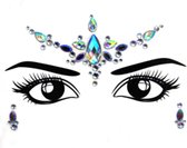 DW4Trading Gezichtsversiering - Gezichtsjuwelen - Tattoo Sticker - Face Jewels -  Festival - Decoratie Crystal 6